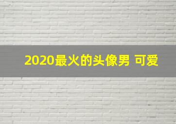 2020最火的头像男 可爱